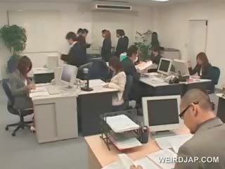 Appealing Asian Office diva Gets Sexually Teased At Work