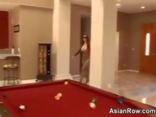 Busty Asian In Lingerie Bounces On A prick