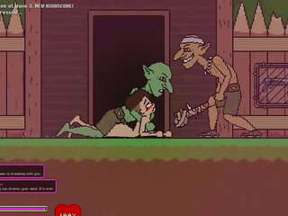 Captivity &vert; 舞台 3 &vert; 裸 女 survivor fights 她的 方法 通过 多情 goblins 但 fails 和 得到 性交 硬 吞咽 liters 的 附带 &vert; 无尽 游戏 gameplay p3