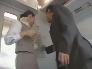 Japonská vlak attendant oděná žena nahý mužské rána práce dandy 140